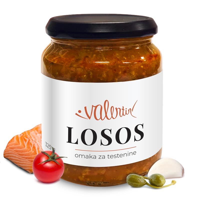 Valentin lososova omaka za testenine