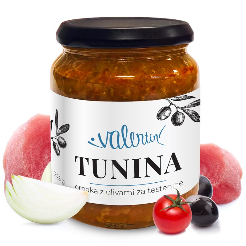 Valentin tunina omaka z olivami za testenine